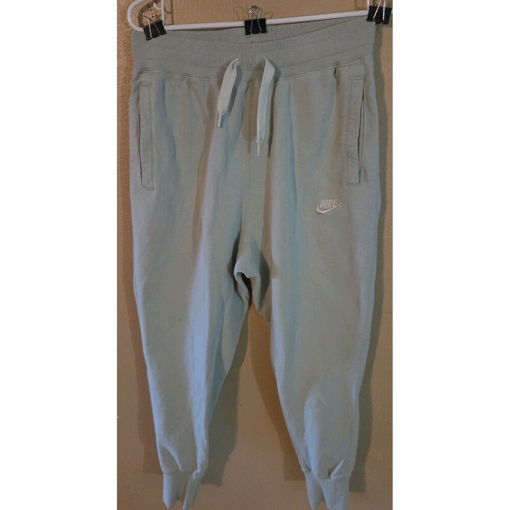 Nike Sportswear Classic Fleece Joggers Mens S Seafoam Green Sweatpants...